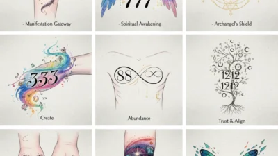 ✨ Angel Number Tattoo Ideas: